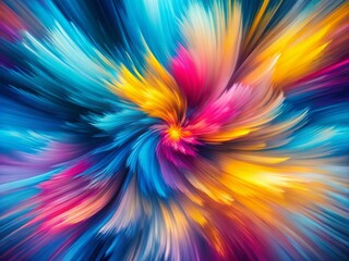 Obraz premium Vibrant Blue, Pink, and Yellow Noise Texture for Contemporary Art and Design Projects - Abstract Background for Visual Appeal in Digital Applications and Print Media