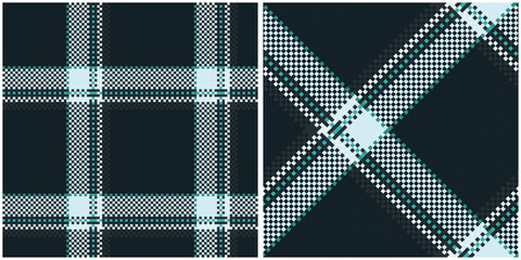 Tartan Pattern Seamless. Pastel Classic Plaid Tartan Seamless Tartan Illustration Vector Set for Scarf, Blanket, Other Modern Spring Summer Autumn Winter Holiday Fabric Print.