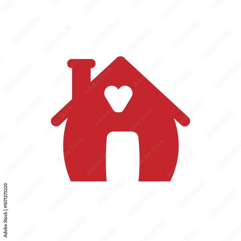 Poster web home flat icon for apps and websites. house icon or symbols vector.