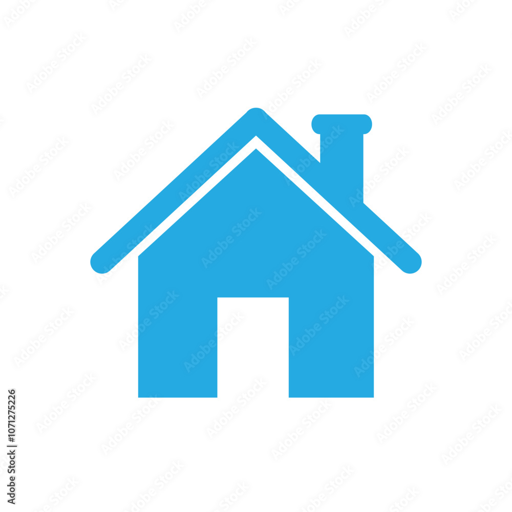 Poster web home flat icon for apps and websites. house icon or symbols vector.