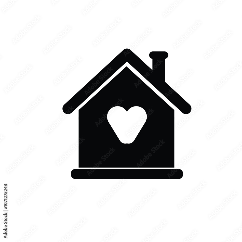 Poster web home flat icon for apps and websites. house icon or symbols vector.