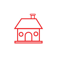 Web home flat icon for apps and websites. House Icon or symbols Vector.