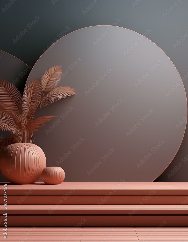 Poster abstract background minimal style for product branding presentation. mock up scene with empty space