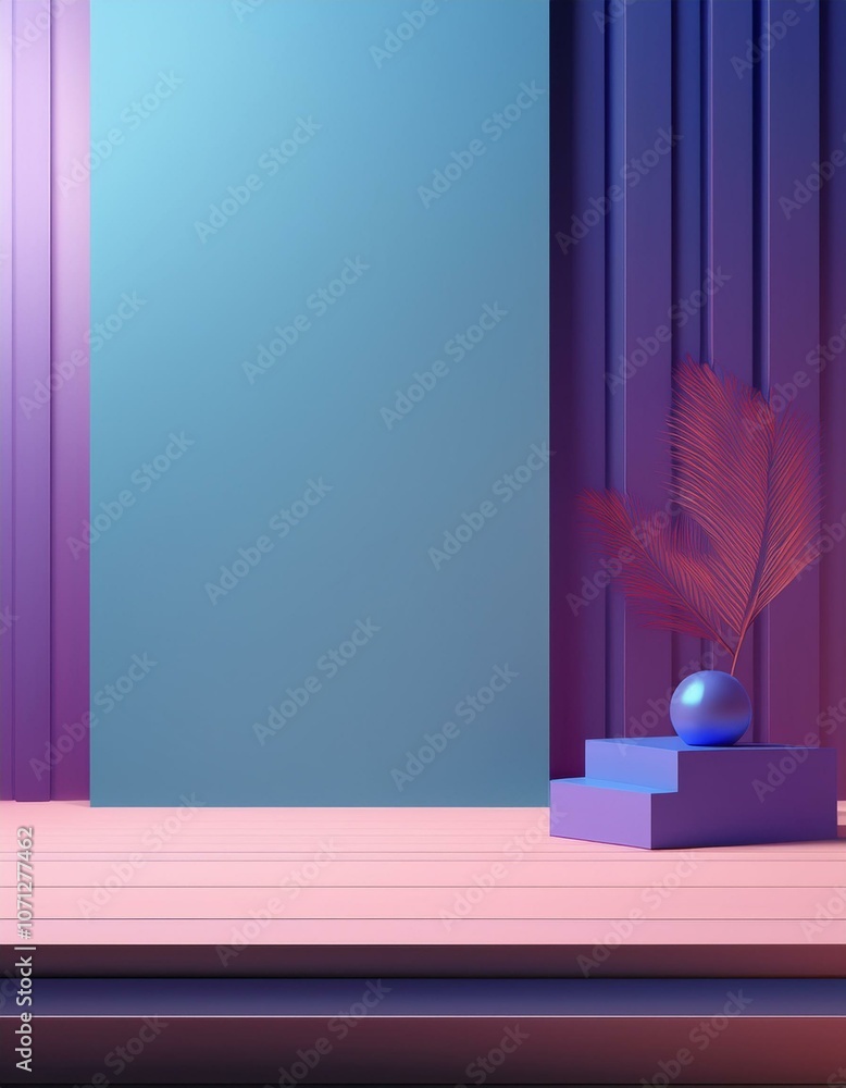 Poster abstract background minimal style for product branding presentation. mock up scene with empty space