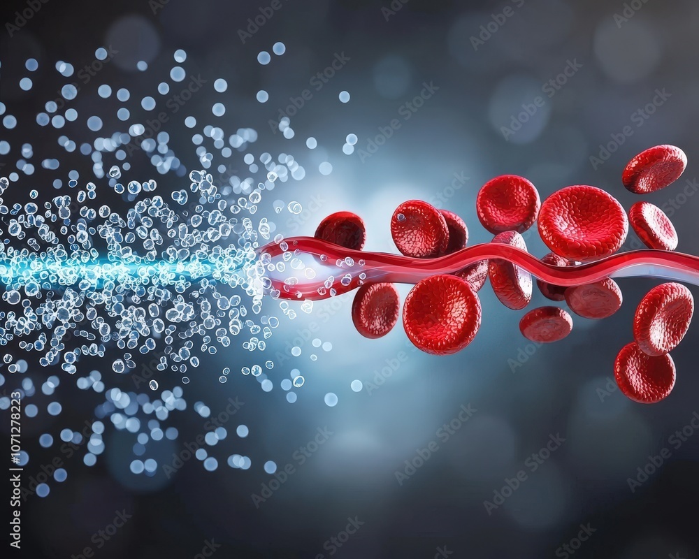 Poster diagram of hdl and ldl in bloodstream, highlighting differences