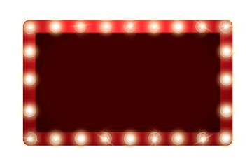 Fototapeta premium Red png frame, light bulb, transparent background