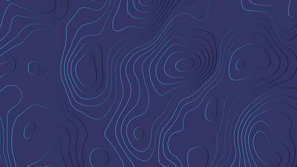 Purple color paper cut abstract background, Abstract digital topographic contour map concept, Modern blue lines of the relief map on a white background.