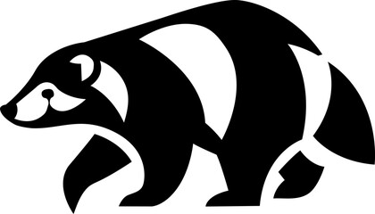 Binturong (Bearcat) Silhouette Vector Illustration