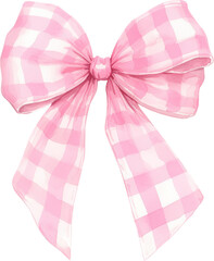 Pink gingham bow