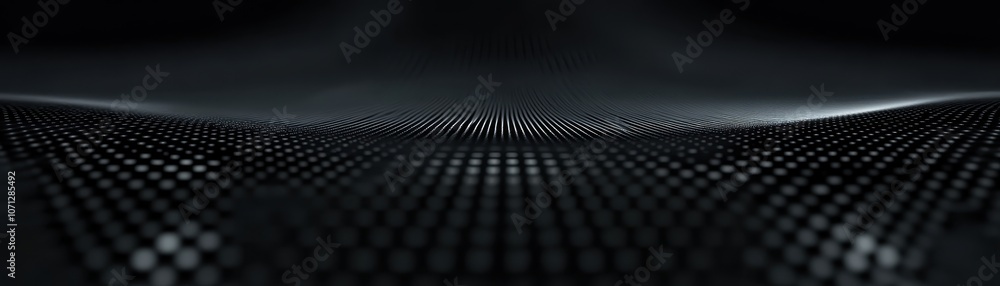 Poster abstract dark gray wavy surface with dotted texture