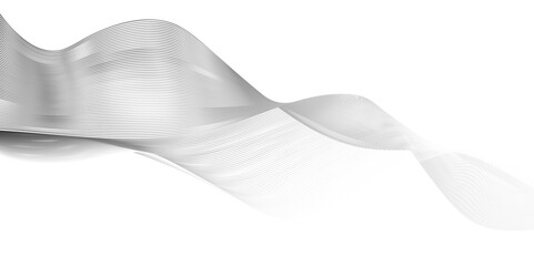 Musical particle pulsing. Blue energy flow concept. 3D rendering. Abstract dynamic music wave. Technology background. Vector sound wave with gray lines.