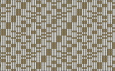Brown and white abstract art of horizontal and vertical lines moving irregularly.