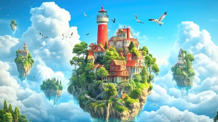 Floating Village The Sky