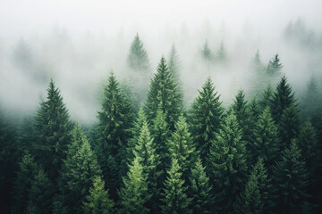 Aerial drone forest survey photograph, top down bird's eye view, woodland trees background, surveying landscape trees