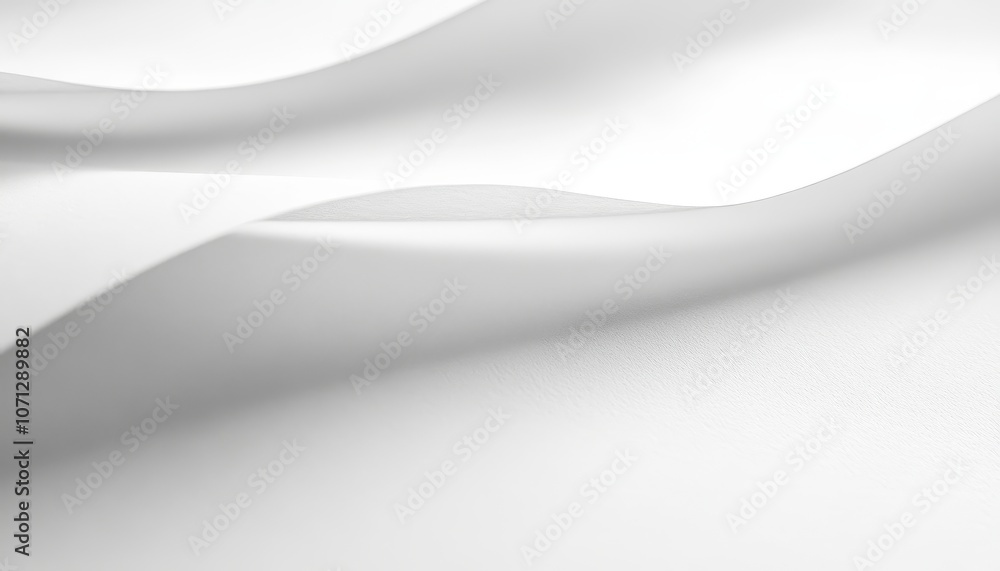 Poster Abstract White Surface with Gentle Waves and Subtle Texture