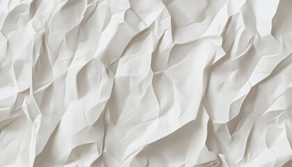 Obraz premium Abstract Wrinkled White Fabric Texture