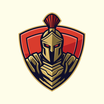 Golden Armor Guardian Mascot