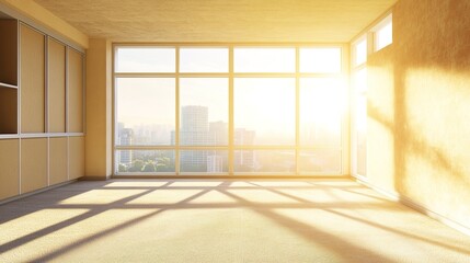 Obraz premium Cozy Room with Carpet, Featuring Comfortable Furnishings and a Warm, Inviting Atmosphere for Relaxation