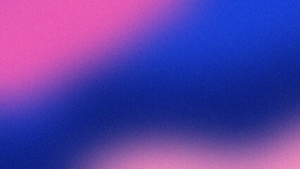 A smooth gradient background with a grainy texture, transitioning from vibrant pink to deep blue, creating a serene and dreamy atmosphere.