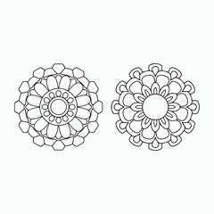 simple mandala art, Design for a wallpaper Paint shirt and tile Sticker Design