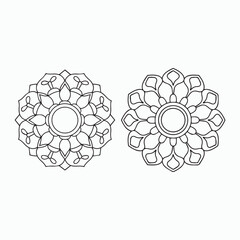 simple mandala art, Design for a wallpaper Paint shirt and tile Sticker Design