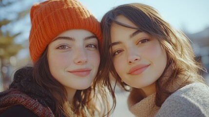 Fototapeta premium Portrait Young Irish and Mexican friends