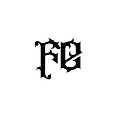 FE monogram logo design letter text name symbol monochrome logotype alphabet character simple logo