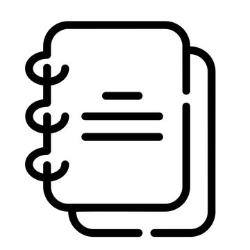 notebooks stack black outline clip art preview