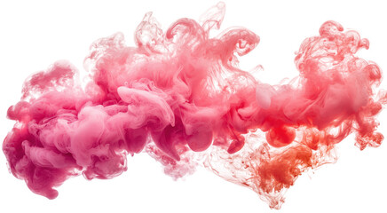 Pink & red ink cloud