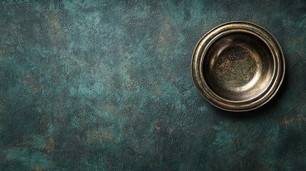 ashtray on a dark background. background with empty space for inscription texts and titles of desktop postcards 