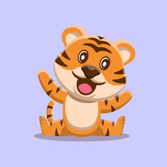 Cute Tiger vector illustration