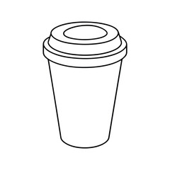 Starbucks Coffee Cup Vector Illustration - Minimalist Design for Cafe Branding, Beverage Icons, and Coffeehouse Art