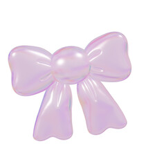 3D Purple Hologram ribbon