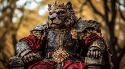 Majestic Beast in Regal Armor