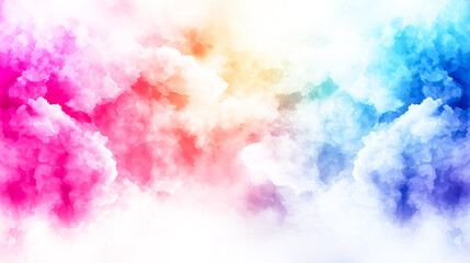 Fototapeta premium Vibrant Colorful Cloud Abstract Background