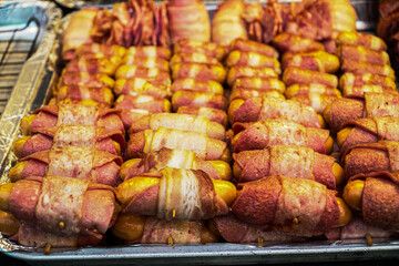 
Bacon Wrapped Hot Dog Pictures of street food style food