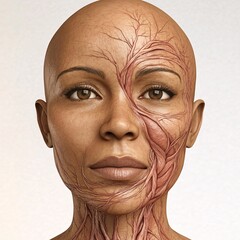 Fototapeta premium portrait of a person with a mask