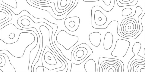 Abstract topographic contours 3d map background. topographic line texture background. Seamless pattern wave lines Topographic map. Geographic mountain relief. multi-layer cutout geometric patterns.