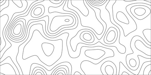 Abstract topographic contours 3d map background. topographic line texture background. Seamless pattern wave lines Topographic map. Geographic mountain relief. multi-layer cutout geometric patterns.