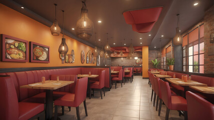 Obraz premium interior of restaurant
