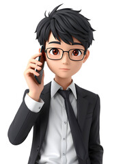 Businessman Talking on Phone