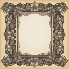 A vintage frame border design 