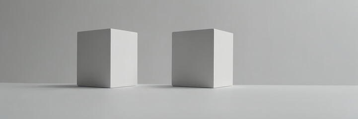 Fototapeta premium Minimalistic icon of a square symbol representing stability and structure on white background.