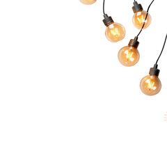 Illuminate your space with elegant hanging lights featuring a transparent background