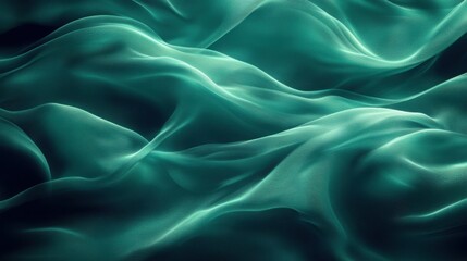 Obraz premium Moody Dark Green and Teal Gradient Background Ideal for Online Content Creation or Graphic Design Projects