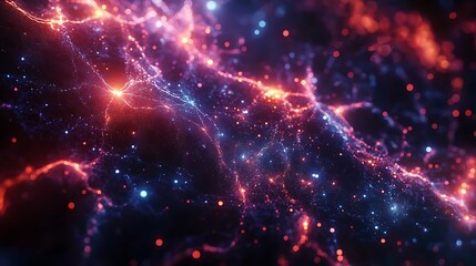Obraz premium Explore the stunning depths of cosmic energy in vibrant colors