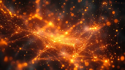 Explore the dynamic energy of digital networks with vivid lights