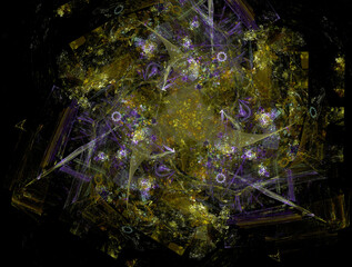 Obraz premium Imaginatory fractal abstract background Image