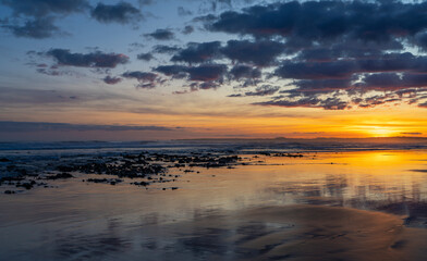 Sunset at Forrest Caves beach, Phillip Island, Victoria Australia.