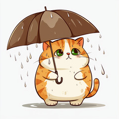 animal holding an umbrella,